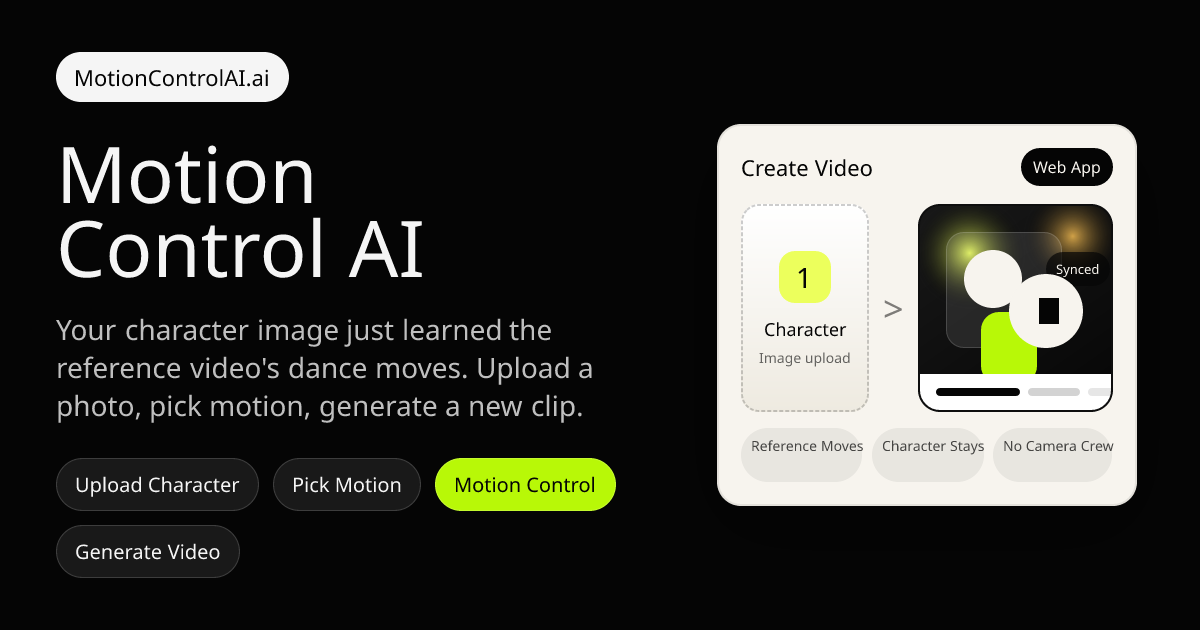 Motion Control AI AI screenshot 1